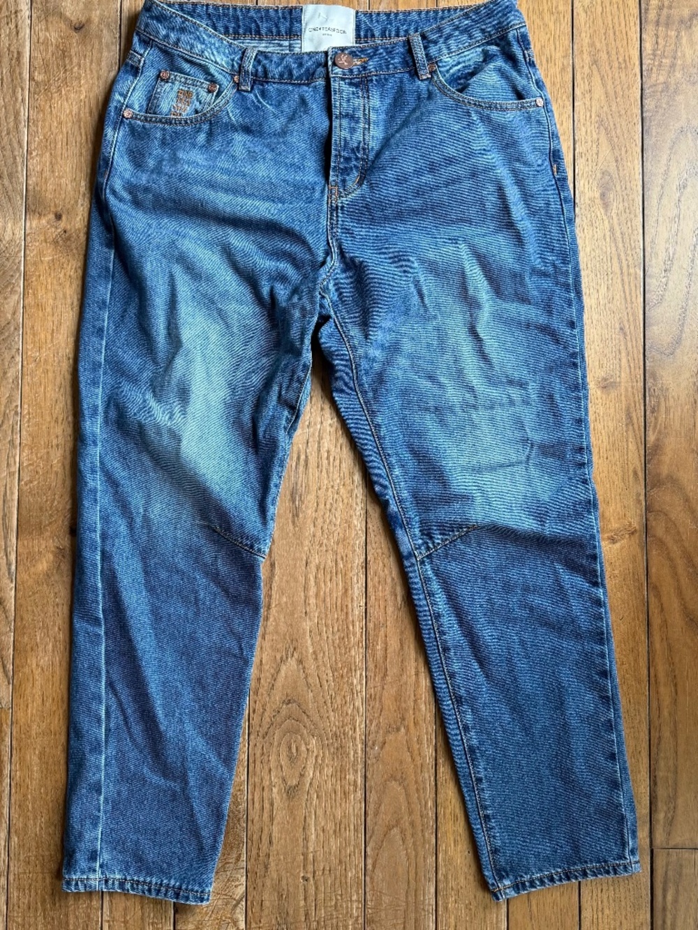 One Teaspoon Bandits Low Waist Boyfriend Denim Jeans Cotton Women's Size 29